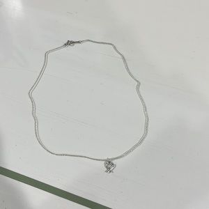 Tiffany and Co heart necklace silver